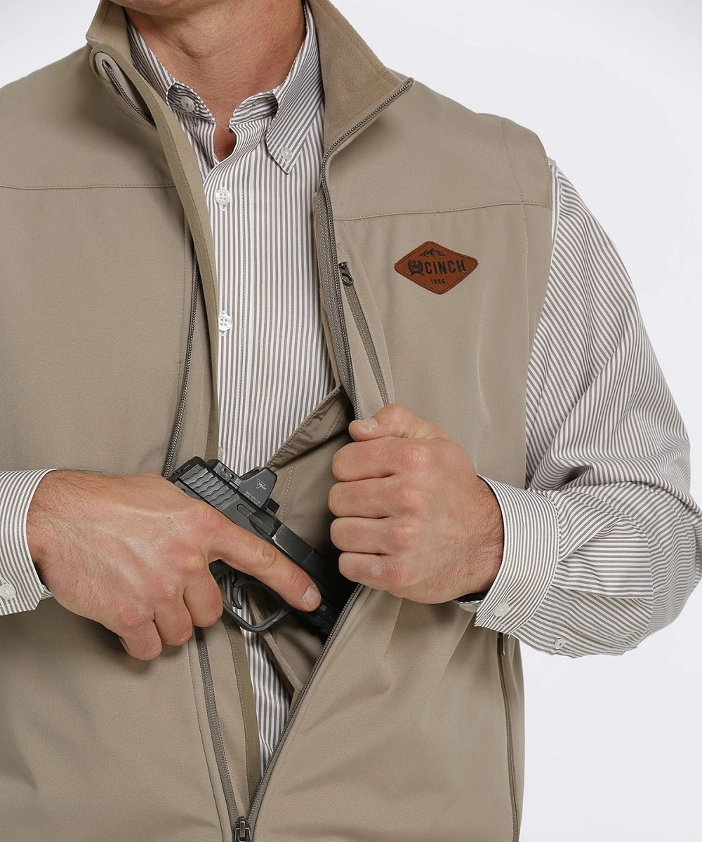 Cinch Men's Concealed Carry Bonded Vest 4 Cinch Men's Concealed Carry Bonded Vest - Image 2