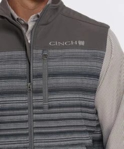 Cinch Men's Gray Bonded Vest -Wrangler Store mwv1563002 c
