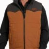 Cinch Men's Quilted Reversible Vest -Wrangler Store mwv1576001 a