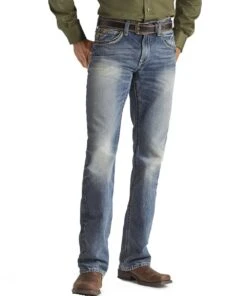 Ariat Men's M5 Slim Gambler Stackable Straight Leg Jean