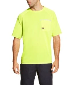 Ariat Men's Rebar Sunstopper Lime Shirt