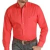 Panhandle Men's Red Button Down Shirt -Wrangler Store products 36D9341red