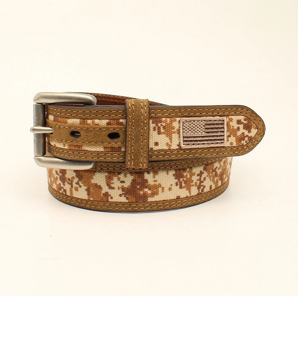 M&F Western Men's Ariat Desert Digital Camo Usa Flag Belt 3 M&F Western Men's Ariat Desert Digital Camo Usa Flag Belt