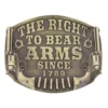 Montana Silversmiths Men's Heritage The Right To Bear Arms Attitude Buckle
