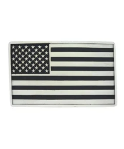 Montana Silversmiths Men's Antiqued American Flag Attitude Buckle