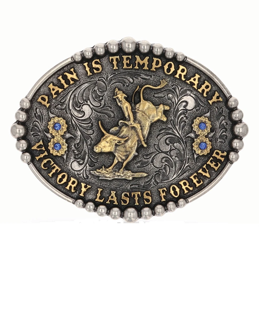 Montana Silversmiths Pain Is Temporary Buckle 3 Montana Silversmiths Pain Is Temporary Buckle