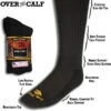 Dan Post Men's Over The Calf Black Sock -Wrangler Store products DPCBC10 bk