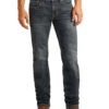 Rock & Roll Cowboy Men's Slim Fit Stretch Straight Boot Cut Jean -Wrangler Store products M1R1771