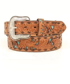 M&F Western Men's Nocona Pierced Tapered Belt