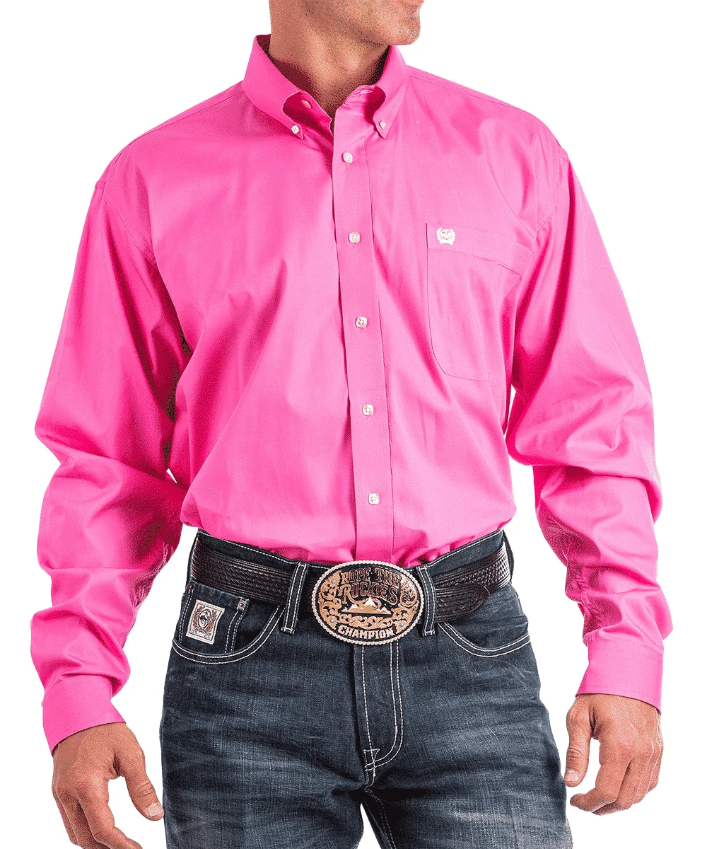 Cinch Men's Pink Button Down Shirt 3 Cinch Men's Pink Button Down Shirt