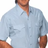 Ely Walker Men's Blue Short Sleeve Snap Shirt -Wrangler Store products Untitled 1 e5eae7d6 a3e1 4e5a bb2b 413d6c033da0